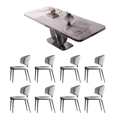 Table et chaise de luxe minimaliste et moderne