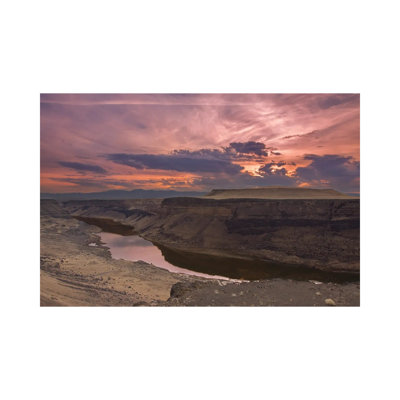Snake River Canyon Sunset by Louis Ruth - Wrapped Canvas Print