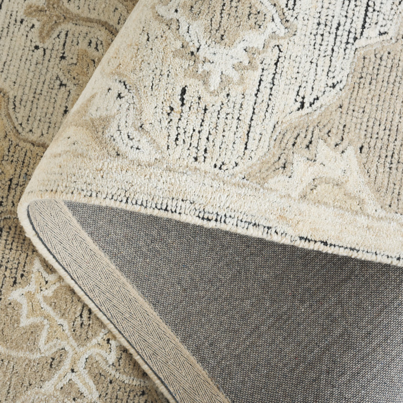 Kenya 686 Hand Tufted Performance Damask Rug, Rectangle 5' x 8'