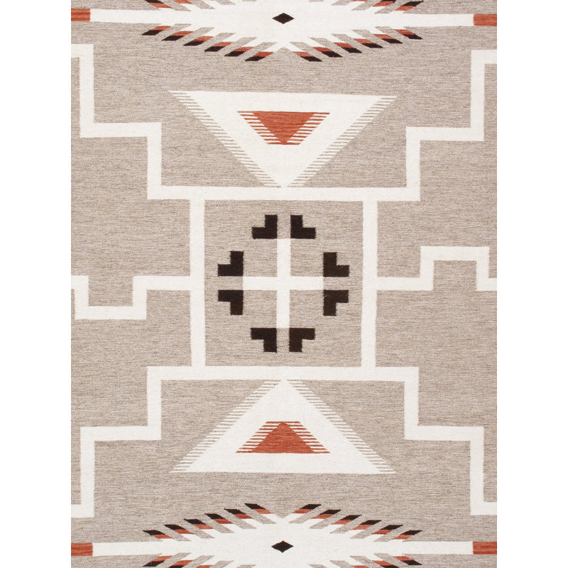 Canvello Reversible Wool Mocha Area Rug- 8'11'' X 12', Rectangle 8'11" x 12'