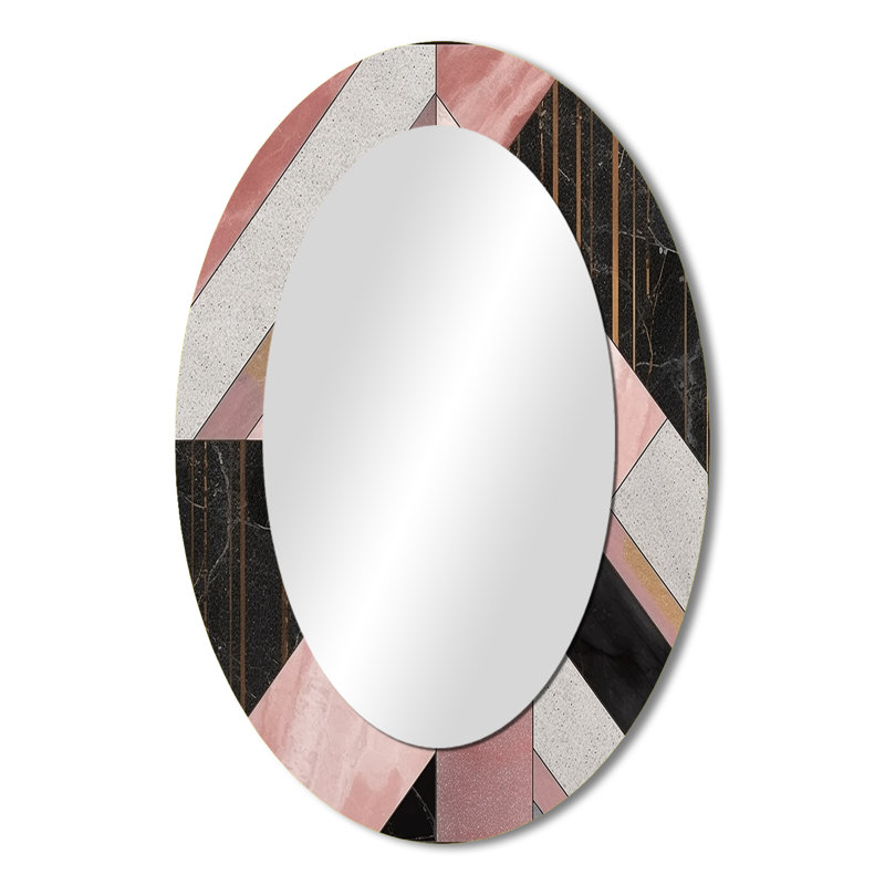 Kincheloe - Miroir abstrait en métal, 36 po x 24 po