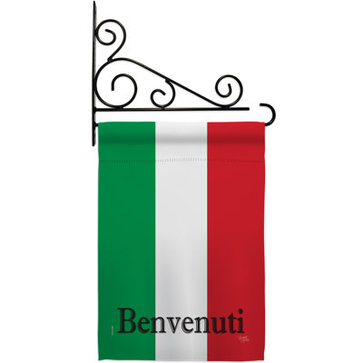 Double Sided 18.5'' H x 13'' W Polyester Flag Set