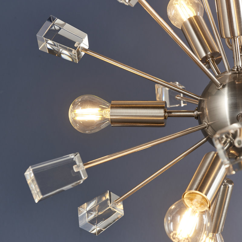 Vanesa 9 - Light Sputnik Chandelier, Nickel