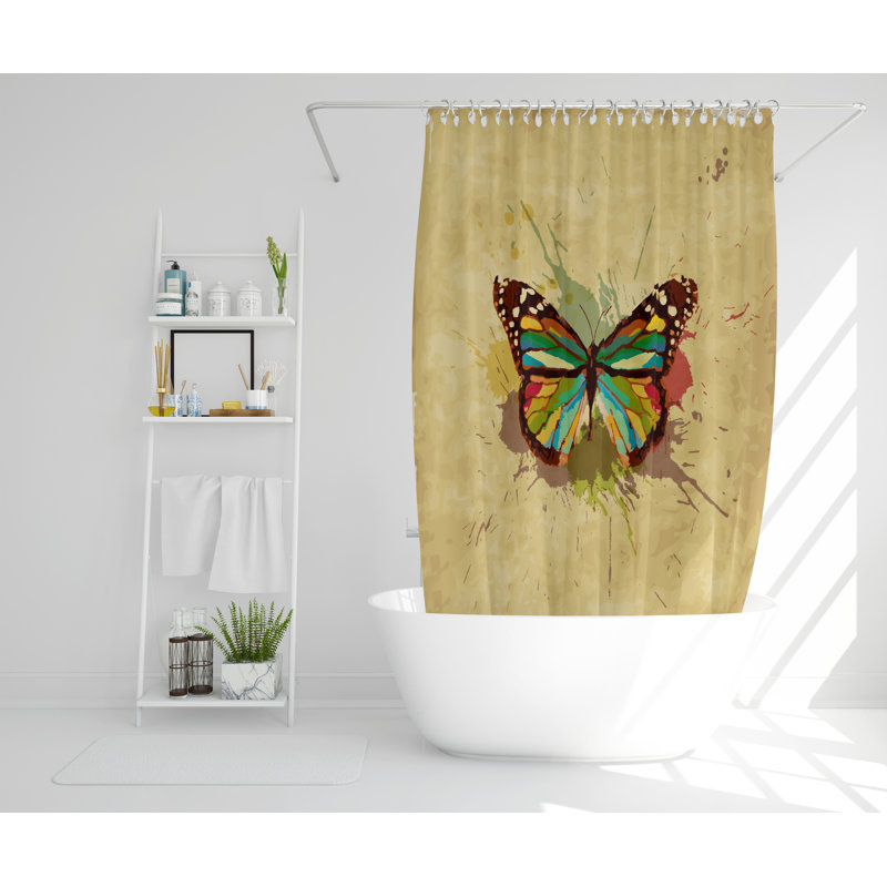 Wilcoxen Polyester Shower Curtain Set, 177cm H x 177cm W
