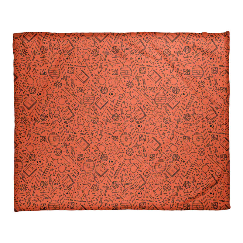 Couverture Katelyn Elizabeth RPG, l 52,5 po x L 62,5 po, Orange