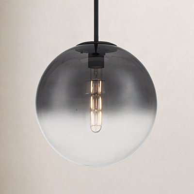 Dimmable Glass Globe Single Light Pendant