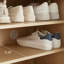 Burlywood + rangement pour chaussures en bois manufacturé gris clair