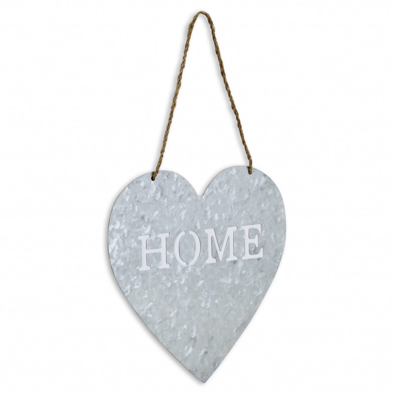 Décoration murale en forme de cœur "Home"