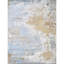 Hand Knotted Abstract Area Rug in Beige/Silver