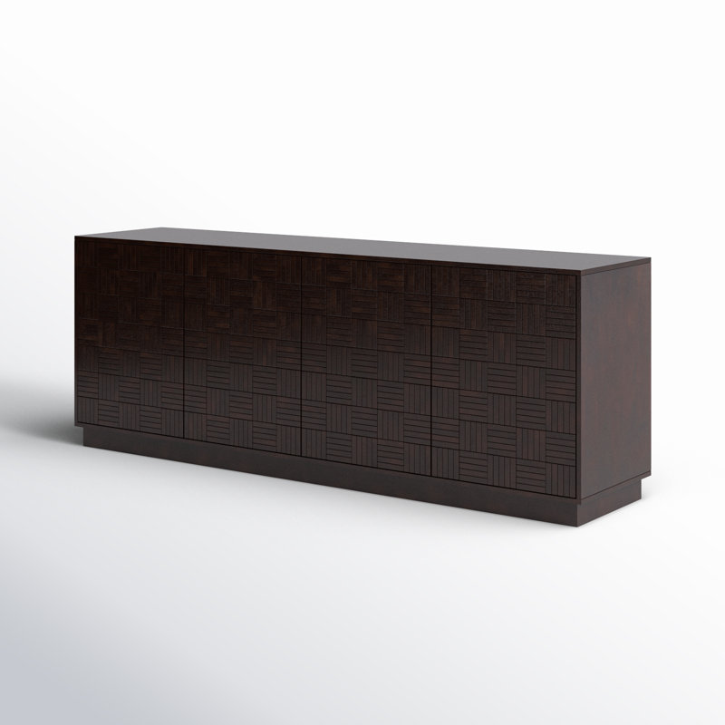 Albis 81'' Dark Brown Mango Wood Sideboard