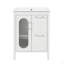 Meuble-lavabo 24 po avec lavabo, meuble-lavabo avec deux tiroirs et porte, tablette réglable, bois massif et panneau de fibres à densité moyenne-126278877