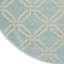 Tapis géométrique turquoise / turquoise Garnier-363202371