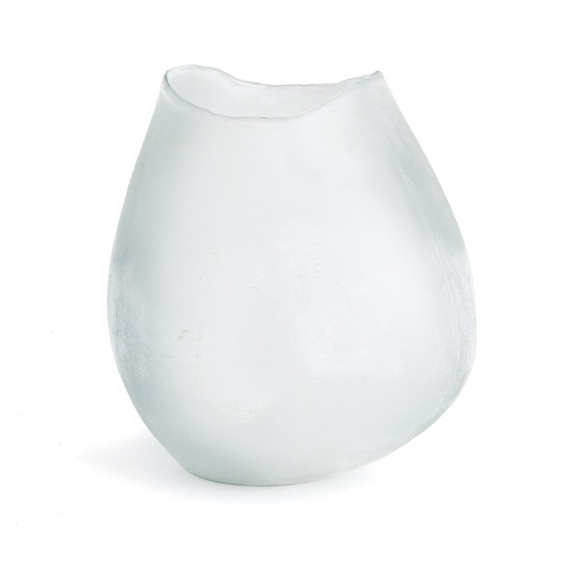 Glass Table Vase, 7" H x 6" W x 6" D