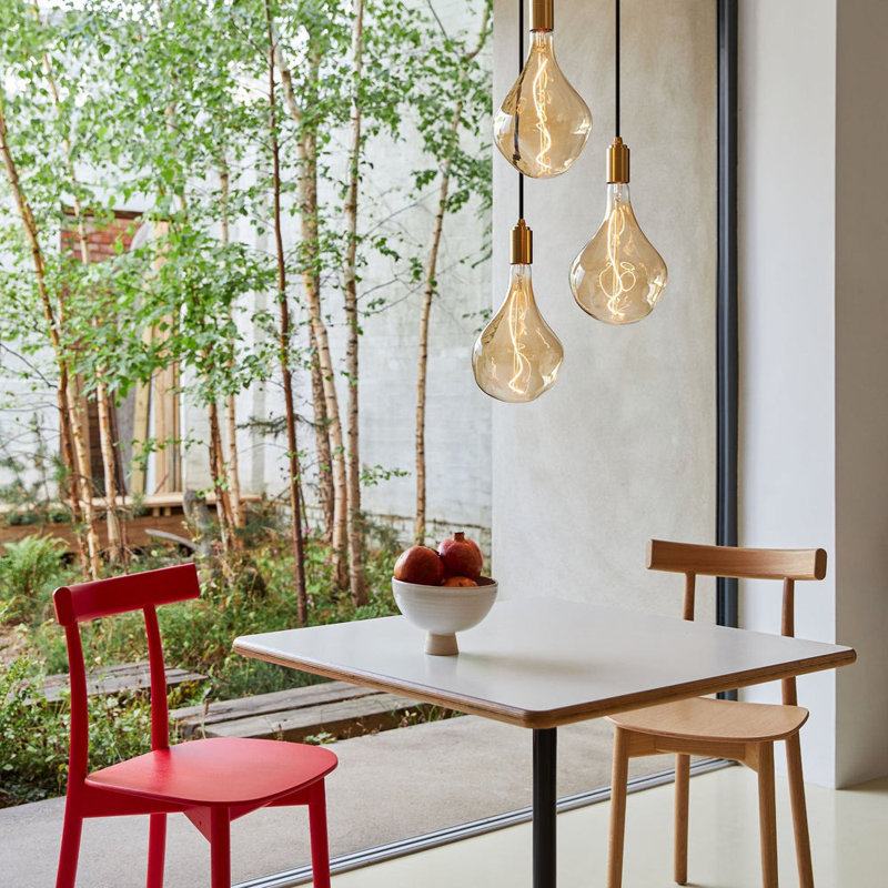 1 - Light LED Pendant, Brass