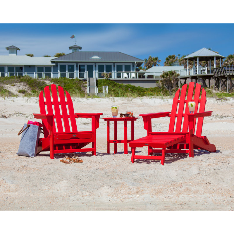 POLYWOOD Cape Cod Ultimate Adirondack, Rouge coucher de soleil