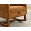 Chaise berçante rembourrée avec repose-pieds rétractable-1109750392