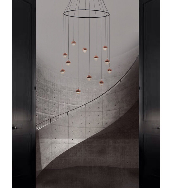 Dora 12 - Light Pendant, Copper