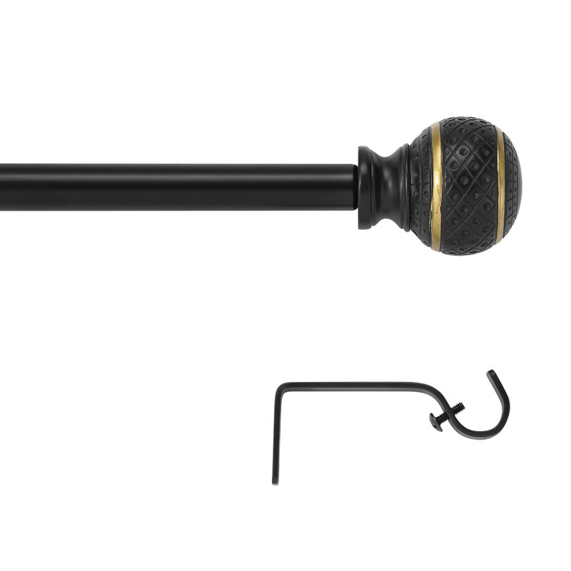 Tringle à rideaux simple réglable Venlite, 28" - 48"