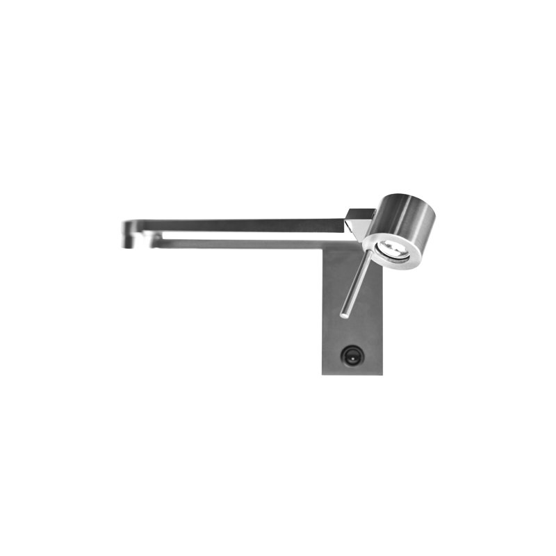 Manhattan 1-Light Swing Arm Sconce, Satin Nickel, Yes