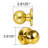 Ball Polished Brass Dummy Door Knob-7224949