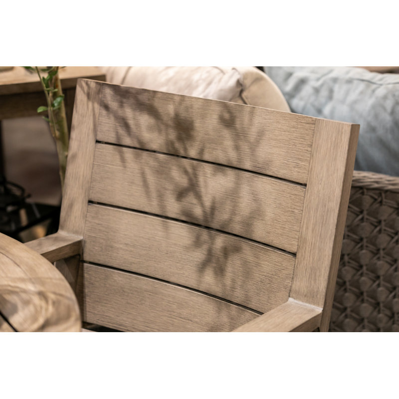 Laguna Patio Dining Set, Canvas Flax Sunbrella®