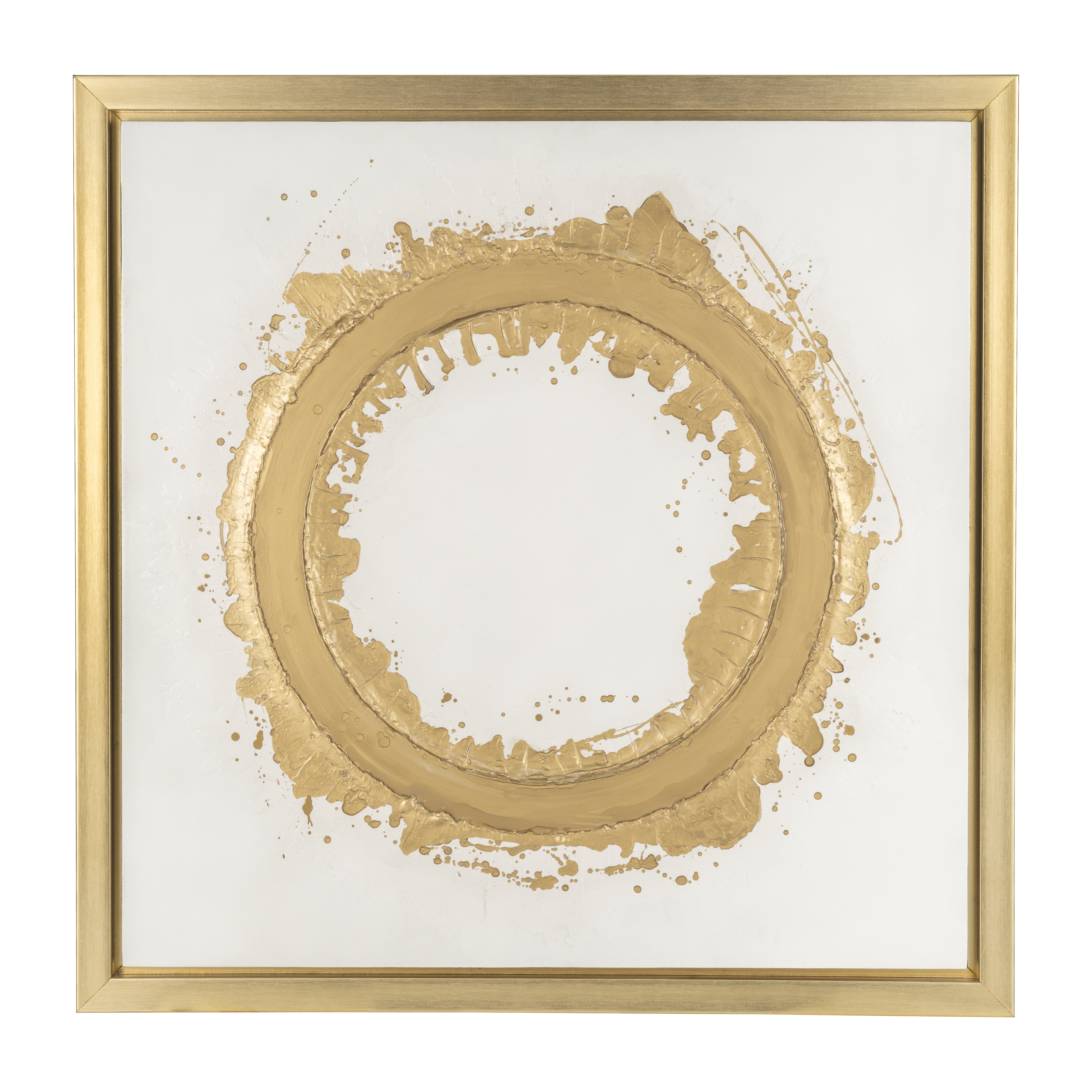 White Rhino, Gold Horn Wall Mount — JOHNNIE Q