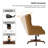 Eller Transitional Leather 46"Tall Office Executive Chair Tilting with Copper Nailheads and Wood Legs-912046417