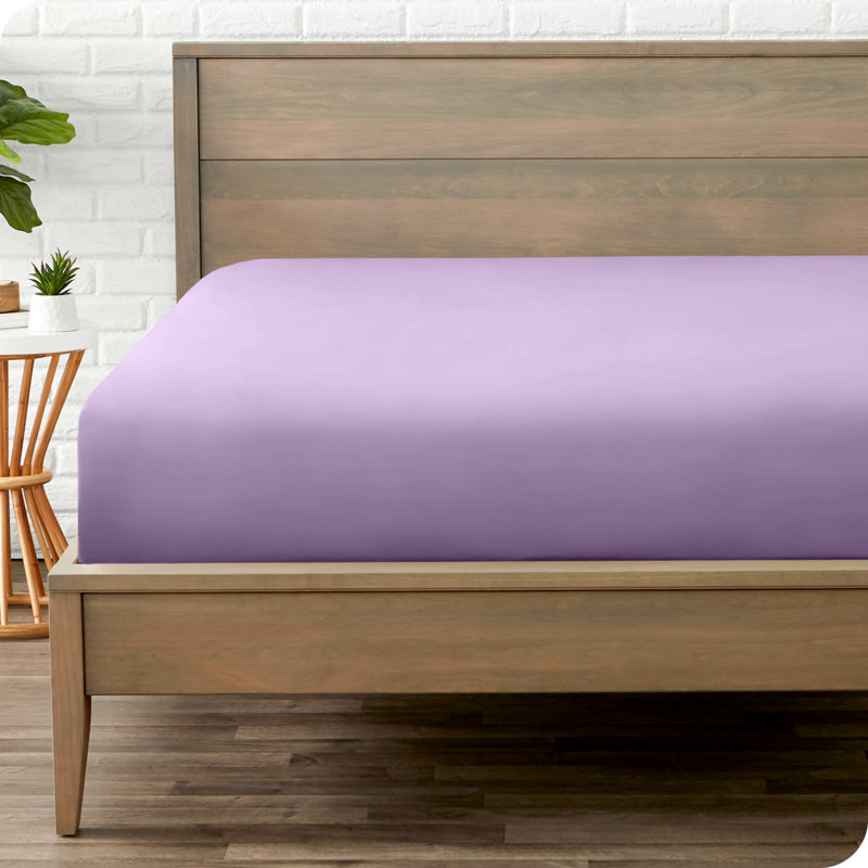 Microfiber Fitted Sheet, Twin Fitted Sheet, Lavender