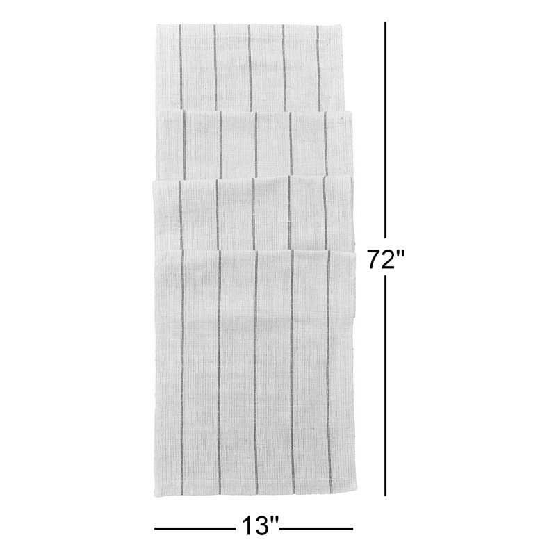 Vali Striped Table Runner, Crimson