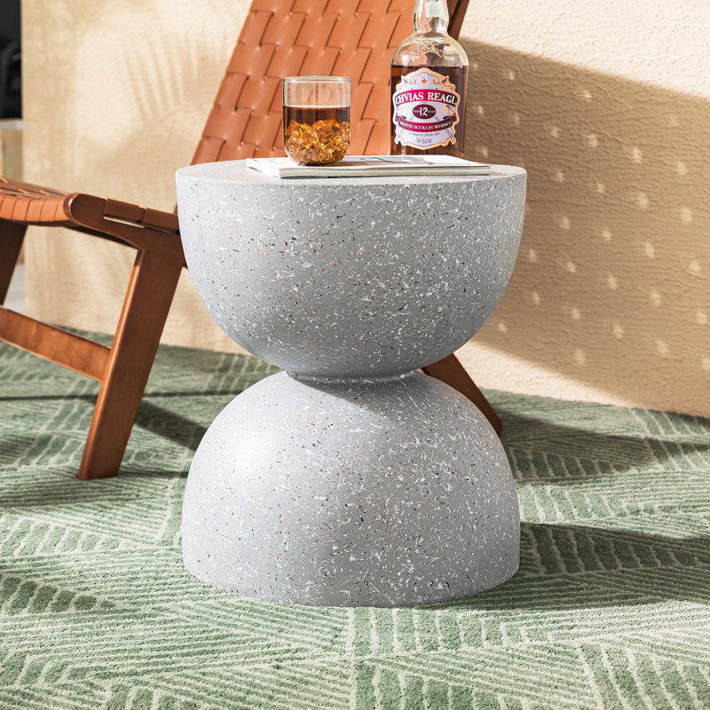 Tabouret d'appoint 17,75 po de hauteur, Terrazo gris