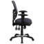 Chaise de bureau ergonomique en filet à dossier moyen avec accoudoirs réglables Siyer-33351259-53663816