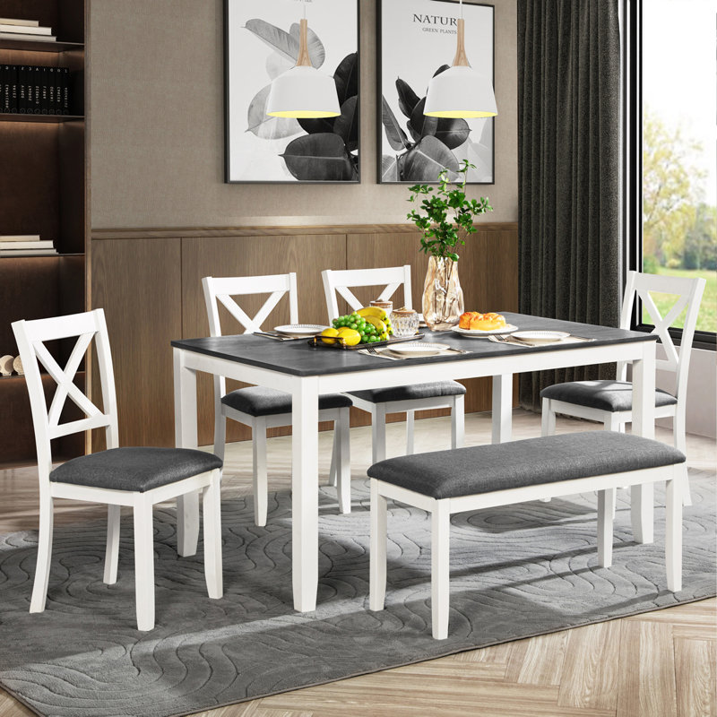 Ensemble de table de salle à manger en bois