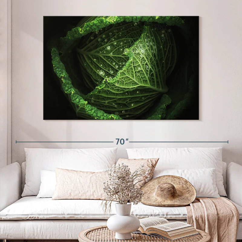 Yarlin Cabbage, 34" H x 51" W