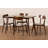 Noriko 4 - Person Solid Wood Top Four Leg Dining Set-534864596