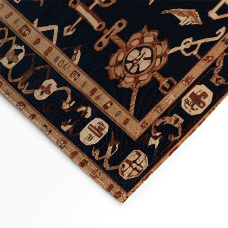 Tapis turc intérieur et extérieur mauve, Rectangulaire 3 pi x 5 pi
