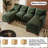 112" U Shaped Modern Chenille Sectional Sofa-1272476259