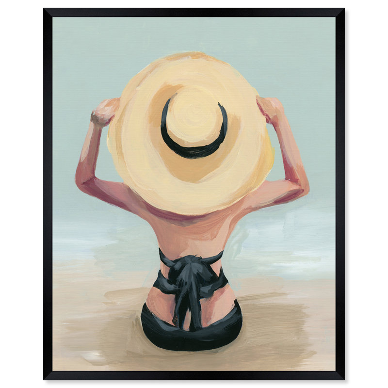 « vacay mode on », reproduction, H 32 po x l 26 po x P 1,2 po, Papier avec cadre noir