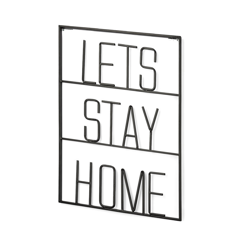 Décoration murale Let's Stay Home