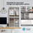 Wood Adjustable 16 Compartment File Storage Sorter Literature Organizer-87103943