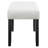 Contemporary Gray Bench With Dark Finish Legs, Soft Neutral Tone, Seat For Dining Room Room, Seat,