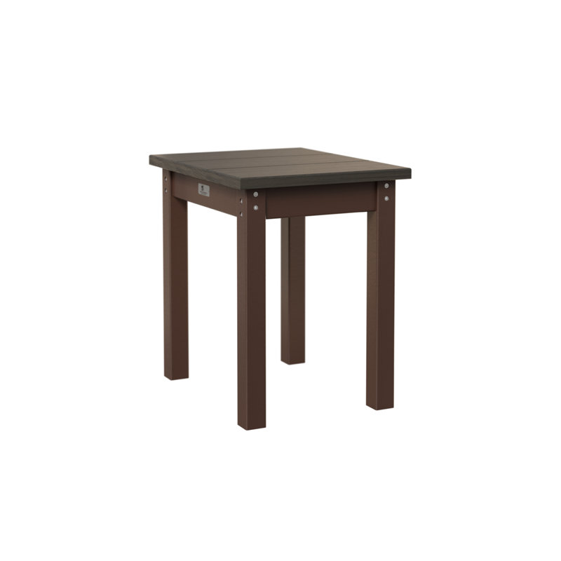 Berlin Gardens Economy End Table, Chocolate Brown, Coastal Gray