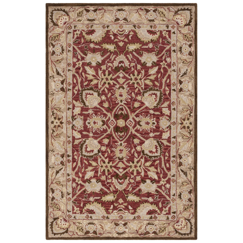 Holborne Hand Tufted Wool Oriental Rug, Rectangle 5' x 8'