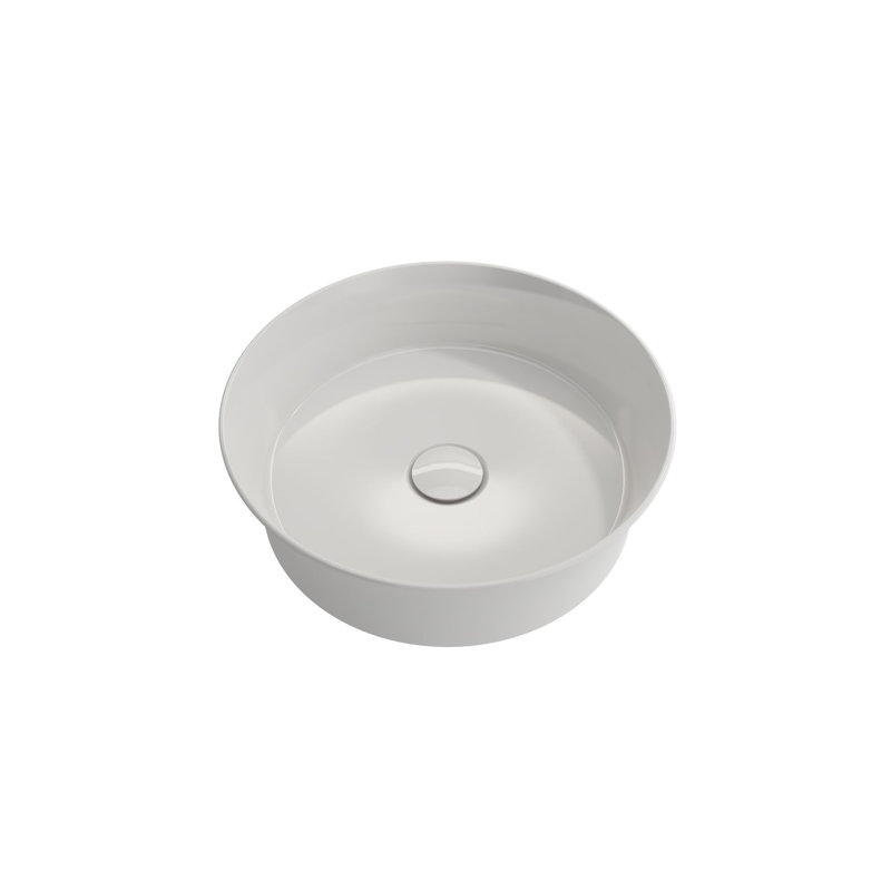 BOCCHI Sottile 15.04'' Fireclay Circular Bathroom Sink, White