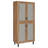 Stagg Natural Oak 4-Door Tall Shoe Storage Cabinet