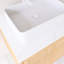 Meuble-lavabo simple 60 po avec lavabo en céramique blanche