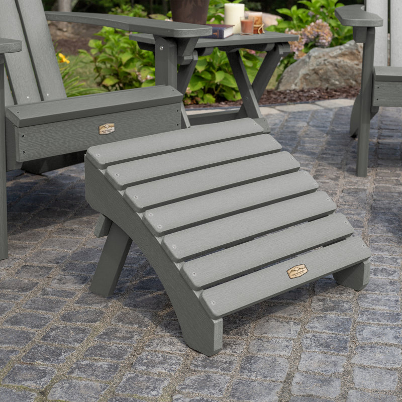 Mountain Bluff Adirondack Chair with Ottoman, Coastal Teak