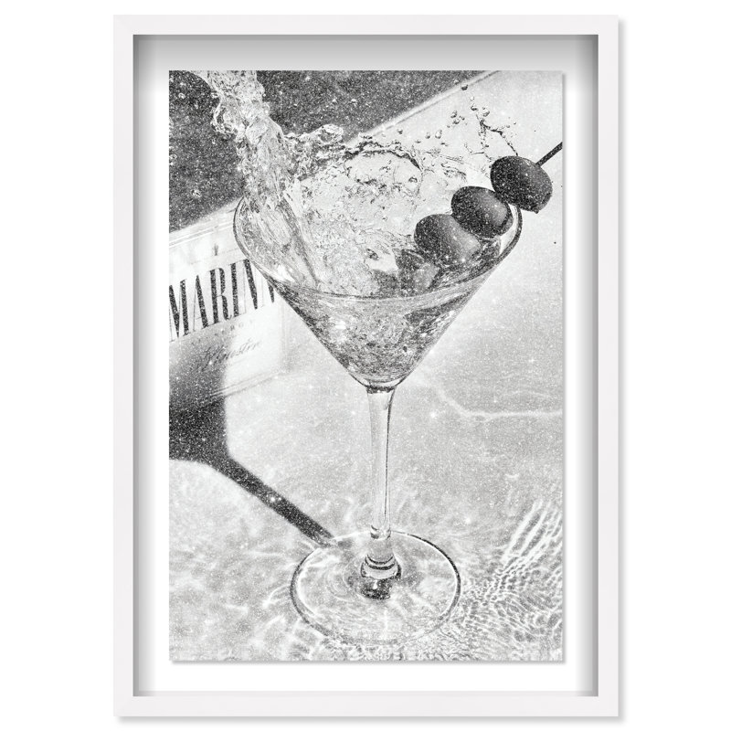 Chill Time II Shadowbox Food & Beverages Print by Oliver Gal, Black Frame, 10 x 15, 55.5"H x 37.5"W, White Shadowbox
