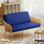 Housse pour canapé-lit réversible en tissu de polyester réversible avec fermeture à glissière 3 côtés-96484509-87758523