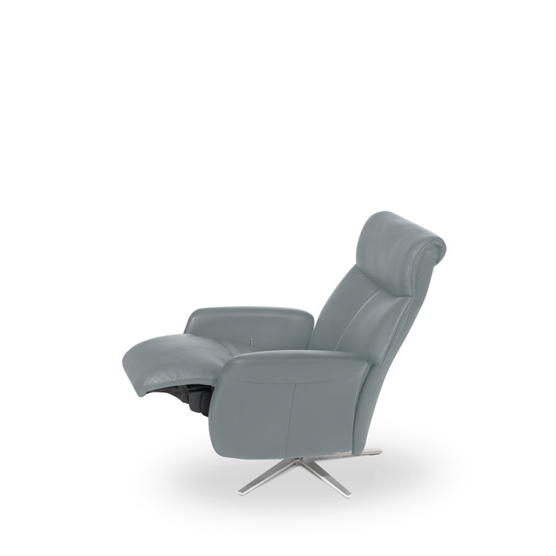 Mcclinton 74cm Wide Swivel, Fabric, Sapphira-Blue