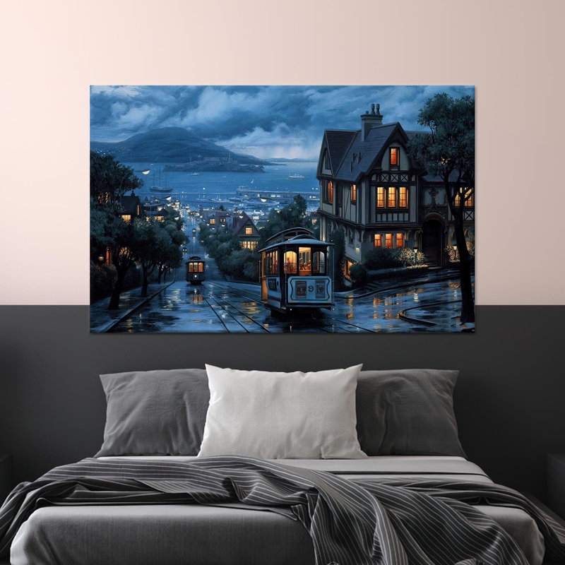 «Old Istanbul Cityscape Canvas», reproduction d'art sur verre, toile tendue 1P, H : 27,6 x L : 39,4 pouces
